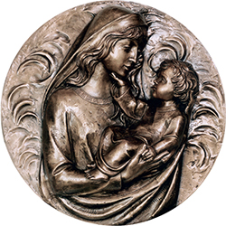 Our Lady &amp; Child Medallion Fiberglass 700&#47;115A