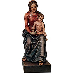 Seated Our Lady &amp; Child Wood 700&#47;88