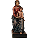 Seated Our Lady & Child Fiberglass 700/88TC