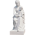 Seated Our Lady & Child Fiberglass 700/88W