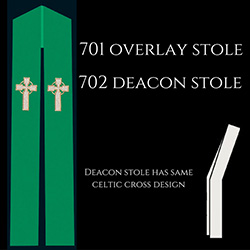 Overlay or Deacon Stole Celtic Cross 701