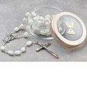 White Rosary &amp; Box 7654/WH