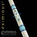 Eximious&#174; Hand Crafted Most Holy Rosary&#153; Paschal Candle