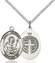 Sterling Silver St. Benedict Pendant 8008
