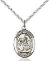 Sterling Silver St. Catherine of Siena Pendant 8014