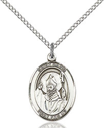 Sterling Silver St. David of Wales Pendant 8027