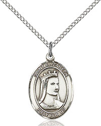 Sterling Silver St. Elizabeth of Hungary Pendant 8033