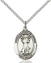 Sterling Silver St. Francis of Assisi Pendant 8036