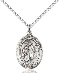 Sterling Silver St. John the Baptist Pendant 8054