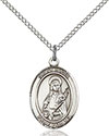 Sterling Silver St. Lucia of Syracuse Pendant 8065