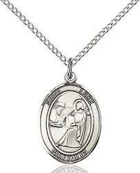 Sterling Silver St. Luke the Apostle Pendant 8068