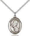 Sterling Silver St. Philomena Pendant 8077