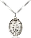 Sterling Silver Miraculous Pendant 8078