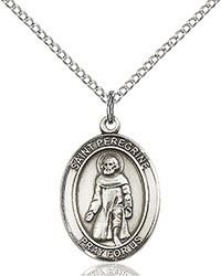 Sterling Silver St. Peregrine Laziosi Pendant 8088