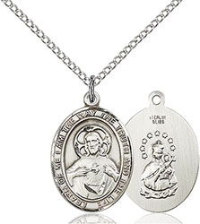 Sterling Silver Scapular Pendant 8098