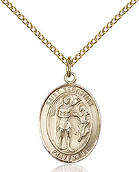 14kt Gold Filled St. Sebastian Pendant 8100