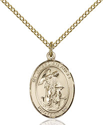 14kt Gold Filled Guardian Angel Pendant 8118