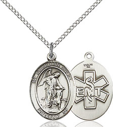 Sterling Silver Guardian Angel EMT Pendant 8118-10