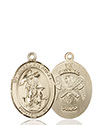14kt Gold Guardian Angel Nat&#39;l Guard Medal 8118-5