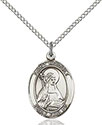 Sterling Silver St. Bridget of Sweden Pendant 8122