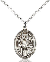 Sterling Silver St. Ursula Pendant 8127