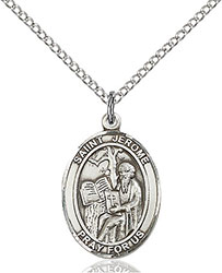 Sterling Silver St. Jerome Pendant 8135