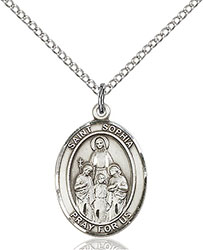 Sterling Silver St. Sophia Pendant 8136