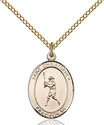 14kt Gold Filled St. Christopher/Baseball Pendant 8150