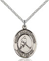 Sterling Silver St. Christopher/Ice Hockey Pendant 8155