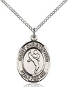 Sterling Silver St. Christopher/Martial Arts Pendant 8158