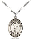 Sterling Silver St. Sebastian/Tennis Pendant 8166