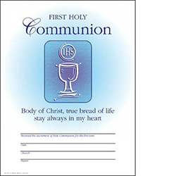 Certificate First Holy Communion 8797