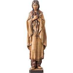 Statue St. Kateri Tekakwitha Wood or Fiberglass 901