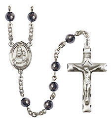 O/L of Loretto 6mm Hematite Rosary R6002S-8082