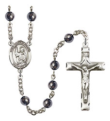 St. Vincent Ferrer 6mm Hematite Rosary R6002S-8201