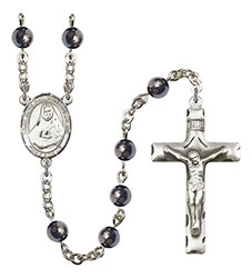 St. Rose Philippine Duchesne 6mm Hematite Rosary R6002S-8371