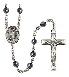 St. Juliana of Cumae 6mm Hematite Rosary R6002S-8372