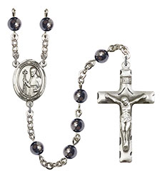 St. Regis 6mm Hematite Rosary R6002S-8380