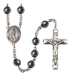 Santa Barbara 8mm Hematite Rosary R6003S-8006SP