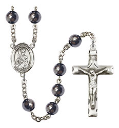 St. Louis 8mm Hematite Rosary R6003S-8081