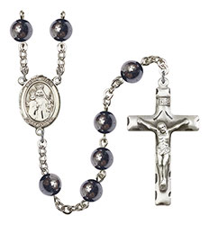 Maria Stein 8mm Hematite Rosary R6003S-8133