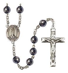 O/L of Kibeho 8mm Hematite Rosary R6003S-8414