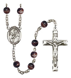 St. John of God 7mm Brown Rosary R6004S-8112