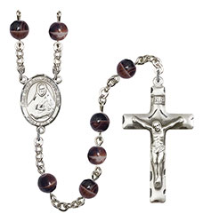 St. Rose Philippine Duchesne 7mm Brown Rosary R6004S-8371