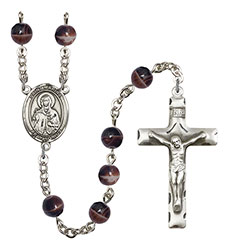 St. Marina 7mm Brown Rosary R6004S-8379