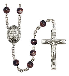 St. Theodora 7mm Brown Rosary R6004S-8382