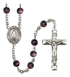 O/L of Good Help 7mm Brown Rosary R6004S-8431
