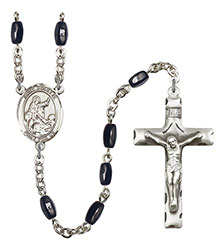 St. Colette 8x5mm Black Onyx Rosary R6005S-8268