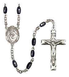 St. Margaret of Cortona 8x5mm Black Onyx Rosary R6005S-8301