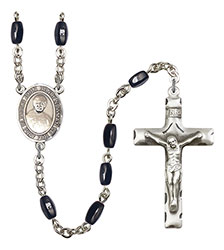 Blessed John Henry Newman 8x5mm Black Onyx Rosary R6005S-8423